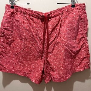Men’s Red Pattern Swim Trunks 🌊🔥 Size XL